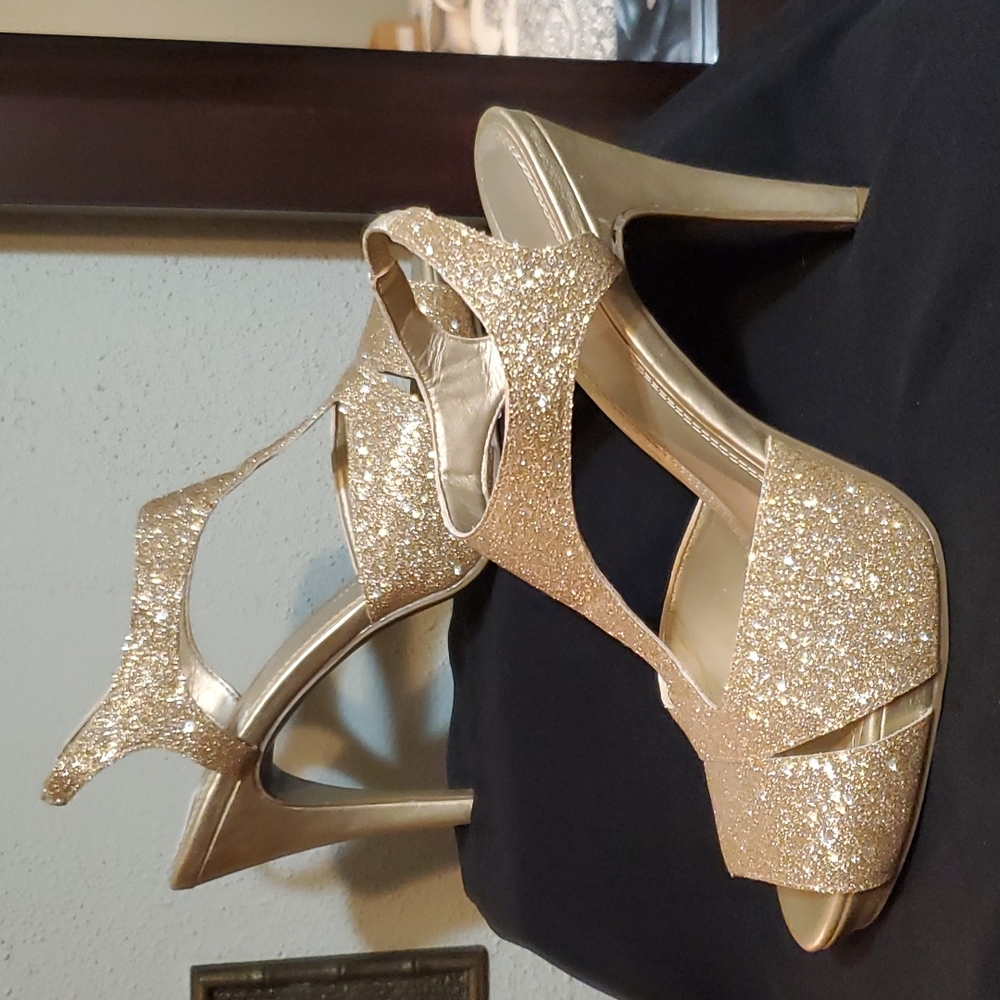 Shoes,Impo,#7.5,gold